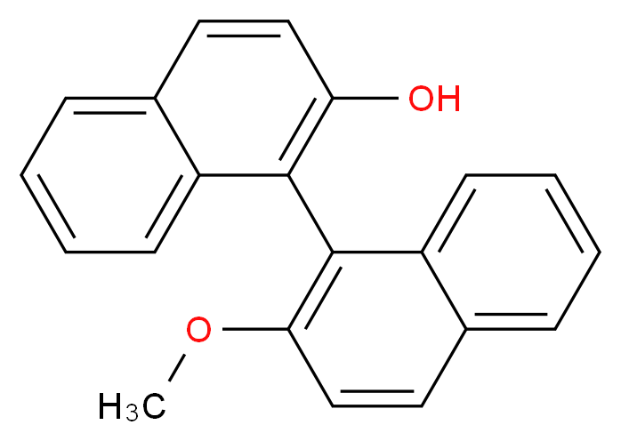 (s)-2'-methoxy-(1,1')binaphthalenyl-2-ol_分子结构_CAS_35193-69-2)