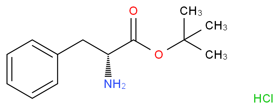 tert-butyl (2R)-2-amino-3-phenylpropanoate hydrochloride_分子结构_CAS_3403-25-6