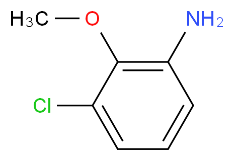 3-chloro-2-methoxyaniline_分子结构_CAS_51114-68-2