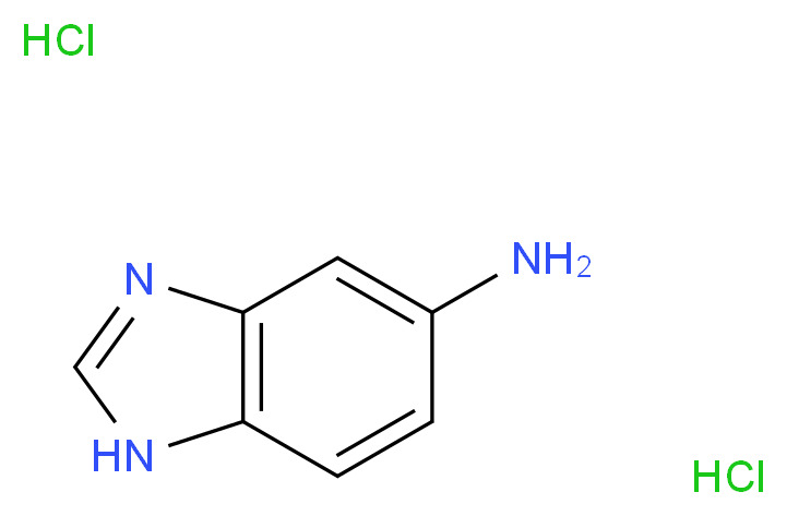 1H-1,3-benzodiazol-5-amine dihydrochloride_分子结构_CAS_55299-95-1