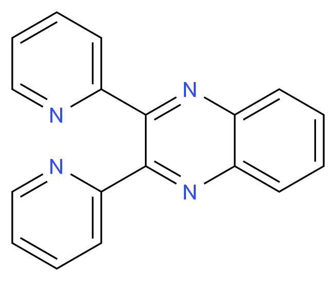 2,3-bis(pyridin-2-yl)quinoxaline_分子结构_CAS_23309-74-2