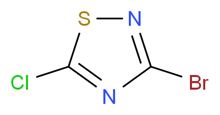 3-bromo-5-chloro-1,2,4-thiadiazole_分子结构_CAS_37159-60-7