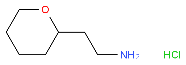 2-(Tetrahydro-2H-pyran-2-yl)ethanamine hydrochloride_分子结构_CAS_1005756-81-9)