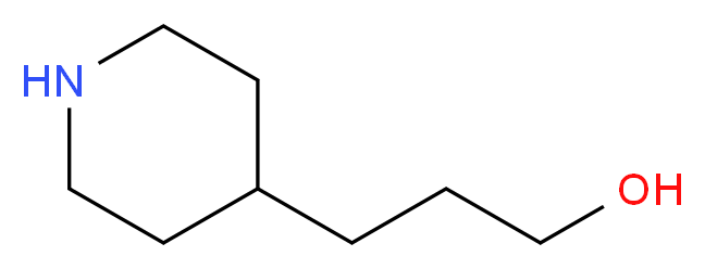 3-(piperidin-4-yl)propan-1-ol_分子结构_CAS_7037-49-2
