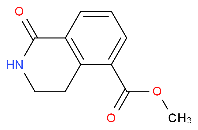 METHYL 1-OXO-1,2,3,4-TETRAHYDROISOQUINOLINE-5-CARBOXYLATE_分子结构_CAS_)