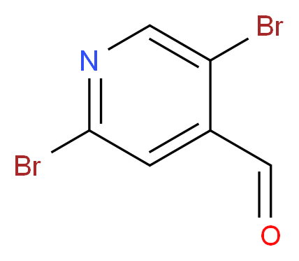 2,5-Dibromoisonicotinaldehyde 97%_分子结构_CAS_959244-28-1)