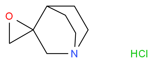 Spiro[1-azabicyclo[2.2.2]octane-3,2'-oxirane] Hydrochloride_分子结构_CAS_64148-68-9)