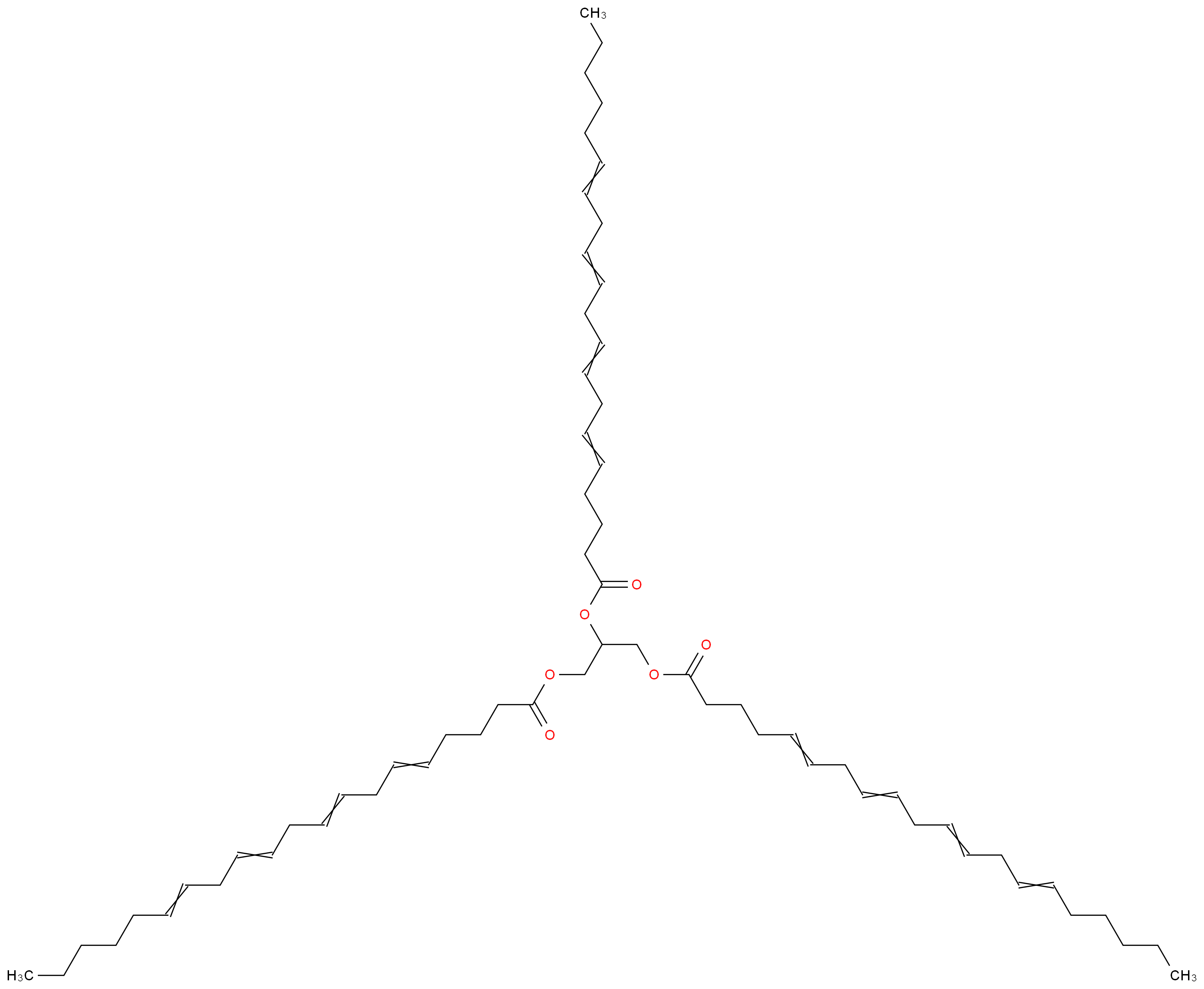 1,3-bis(icosa-5,8,11,14-tetraenoyloxy)propan-2-yl icosa-5,8,11,14-tetraenoate_分子结构_CAS_23314-57-0