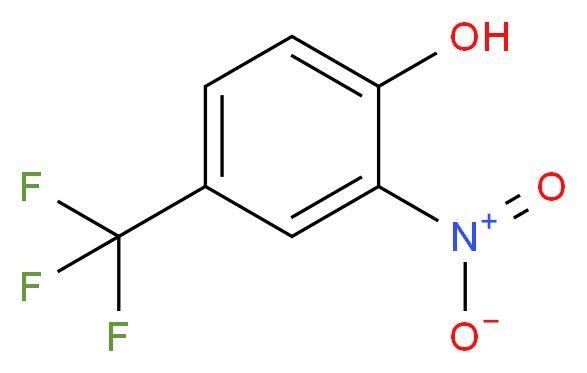 2-nitro-4-(trifluoromethyl)phenol_分子结构_CAS_400-99-7