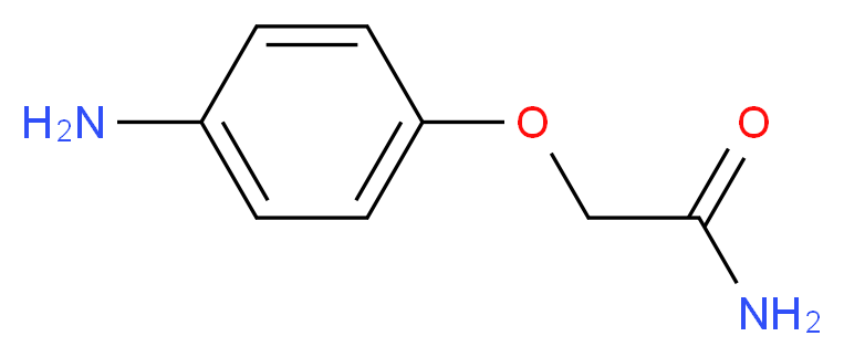 2-(4-aminophenoxy)acetamide_分子结构_CAS_58232-55-6