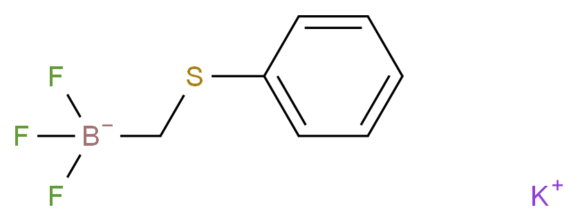 potassium trifluoro[(phenylsulfanyl)methyl]boranuide_分子结构_CAS_)