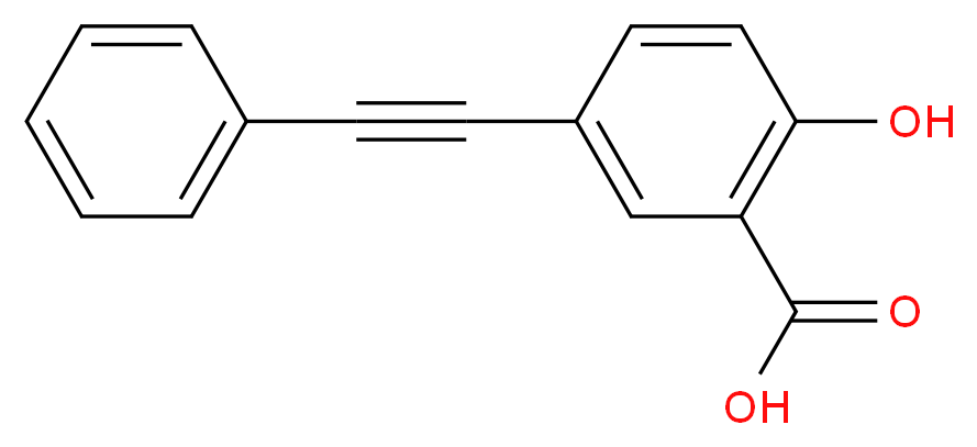 2-Hydroxy-5-(phenylethynyl)benzoic acid_分子结构_CAS_)