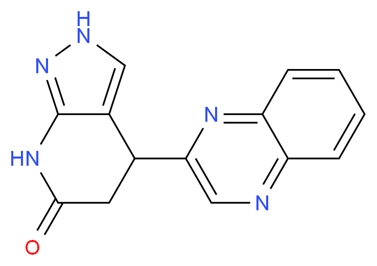 4-quinoxalin-2-yl-2,4,5,7-tetrahydro-6H-pyrazolo[3,4-b]pyridin-6-one_分子结构_CAS_)