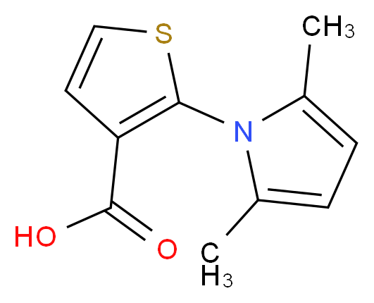 2-(2,5-dimethyl-1H-pyrrol-1-yl)thiophene-3-carboxylic acid_分子结构_CAS_)