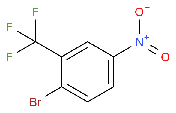 1-bromo-4-nitro-2-(trifluoromethyl)benzene_分子结构_CAS_367-67-9