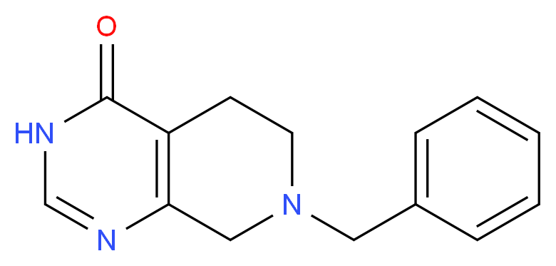 7-benzyl-3H,4H,5H,6H,7H,8H-pyrido[3,4-d]pyrimidin-4-one_分子结构_CAS_62458-96-2