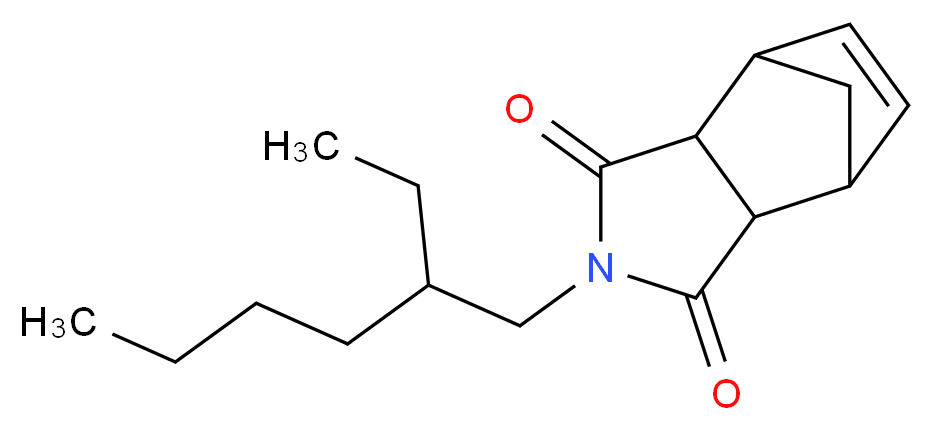 4-(2-ethylhexyl)-4-azatricyclo[5.2.1.0<sup>2</sup>,<sup>6</sup>]dec-8-ene-3,5-dione_分子结构_CAS_113-48-4