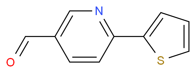 6-(thiophen-2-yl)pyridine-3-carbaldehyde_分子结构_CAS_834884-61-6