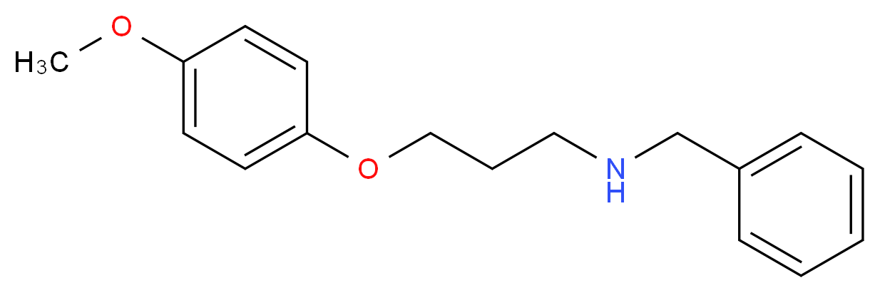 benzyl[3-(4-methoxyphenoxy)propyl]amine_分子结构_CAS_433947-02-5