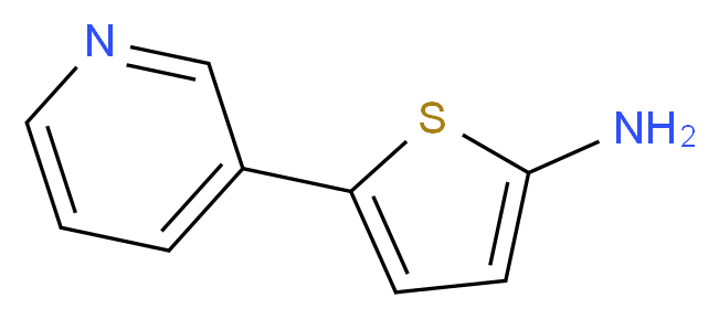 5-(pyridin-3-yl)thiophen-2-amine_分子结构_CAS_837376-58-6