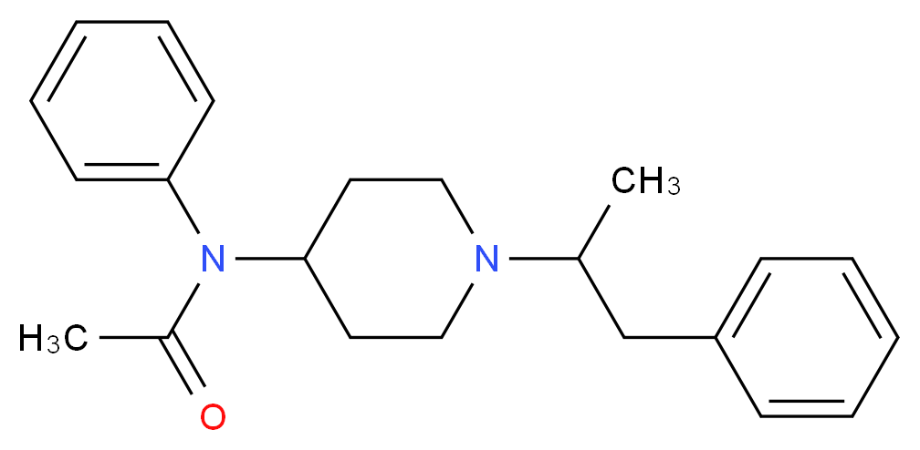 N-phenyl-N-[1-(1-phenylpropan-2-yl)piperidin-4-yl]acetamide_分子结构_CAS_101860-00-8