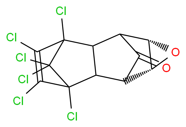 (9R,11S)-3,4,5,6,13,13-hexachloro-10-oxapentacyclo[6.3.1.1<sup>3</sup>,<sup>6</sup>.0<sup>2</sup>,<sup>7</sup>.0<sup>9</sup>,<sup>1</sup><sup>1</sup>]tridec-4-en-12-one_分子结构_CAS_52745-99-0