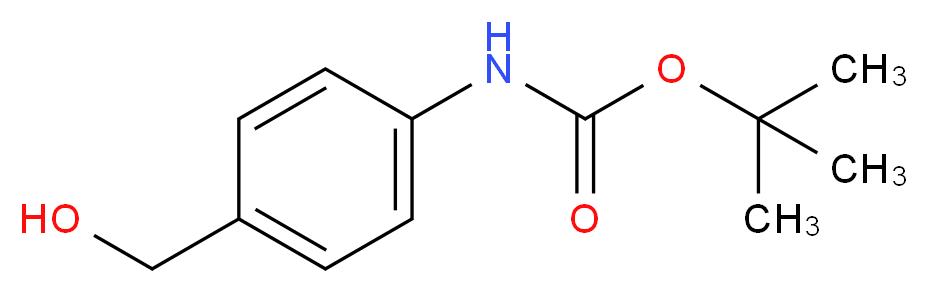 tert-butyl N-[4-(hydroxymethyl)phenyl]carbamate_分子结构_CAS_144072-29-7