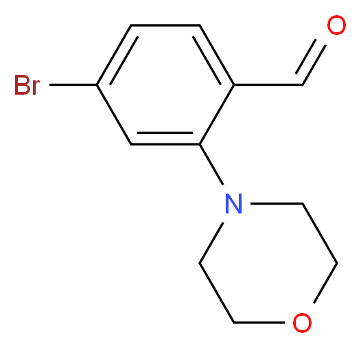 4-Bromo-2-(N-morpholino)-benzaldehyde_分子结构_CAS_736990-80-0)