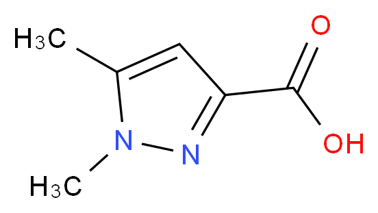 1,5-dimethyl-1H-pyrazole-3-carboxylic acid_分子结构_CAS_5744-59-2