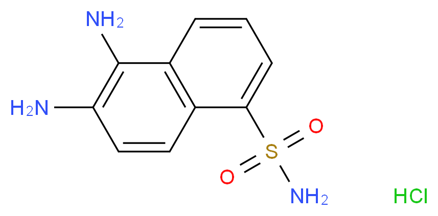 1,2-Diamino-naphthalene-5-sulfonamide, Hydrochloride_分子结构_CAS_1049752-75-1)