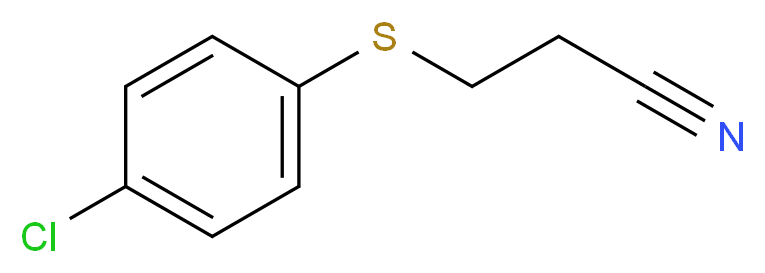 3-[(4-chlorophenyl)sulfanyl]propanenitrile_分子结构_CAS_5307-86-8