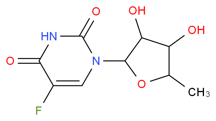 5-FLUORO-5'-DEOXYURIDINE_分子结构_CAS_3094-09-5)