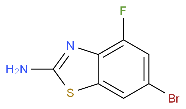 6-bromo-4-fluoro-1,3-benzothiazol-2-amine_分子结构_CAS_383131-45-1)