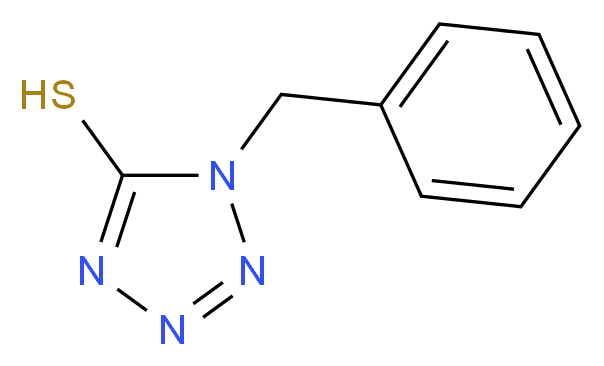 1-benzyl-1H-1,2,3,4-tetrazole-5-thiol_分子结构_CAS_33898-72-5