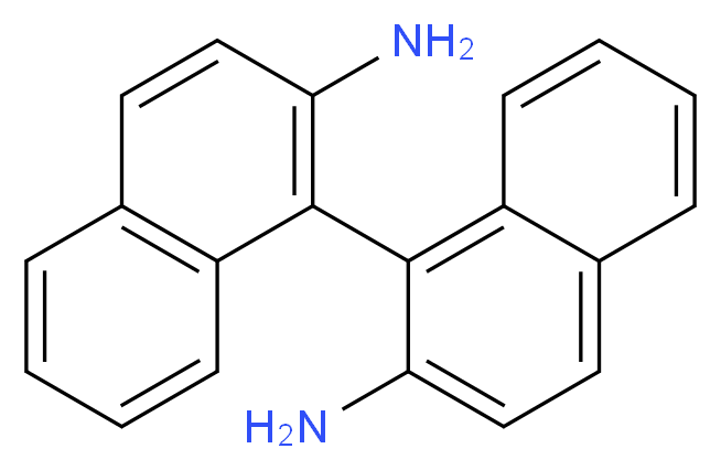 (S)-(-)-1,1′-联萘-2,2′-二胺_分子结构_CAS_18531-95-8)