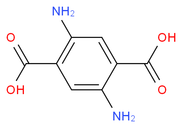 2,5-diaminobenzene-1,4-dicarboxylic acid_分子结构_CAS_945-30-2