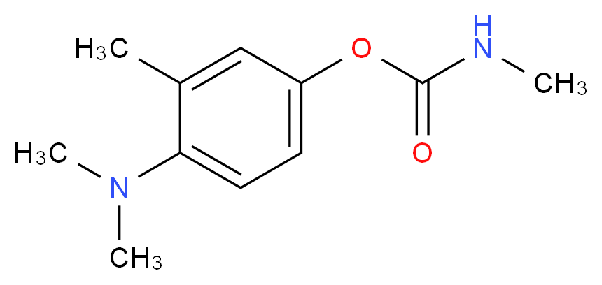 4-(dimethylamino)-3-methylphenyl N-methylcarbamate_分子结构_CAS_2032-59-9