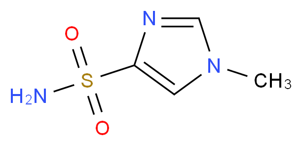 1-methyl-1H-imidazole-4-sulfonamide_分子结构_CAS_111124-90-4