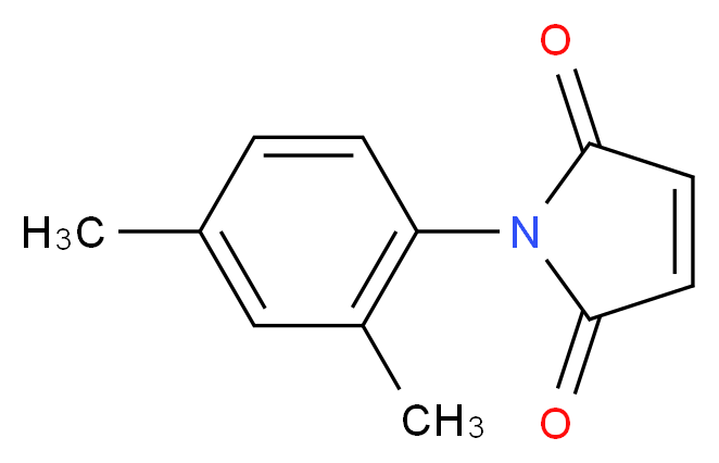 1-(2,4-dimethylphenyl)-2,5-dihydro-1H-pyrrole-2,5-dione_分子结构_CAS_1080-52-0