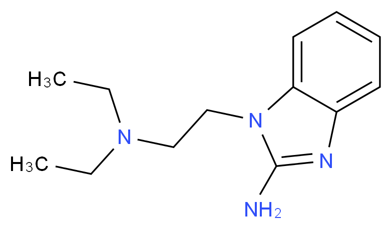 1-(2-Diethylamino-ethyl)-1H-benzoimidazol-2-ylamine_分子结构_CAS_38652-79-8)