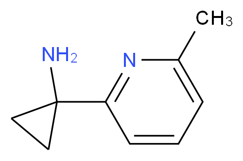 1-(6-methylpyridin-2-yl)cyclopropan-1-amine_分子结构_CAS_1060806-09-8