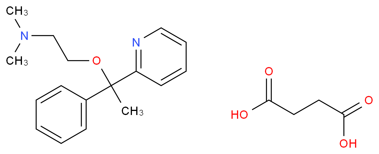 Doxylamine succinate salt_分子结构_CAS_562-10-7)