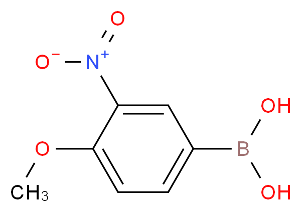 4-Methoxy-3-nitrobenzeneboronic acid 97%_分子结构_CAS_827614-67-5)