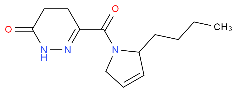 6-[(2-butyl-2,5-dihydro-1H-pyrrol-1-yl)carbonyl]-4,5-dihydropyridazin-3(2H)-one_分子结构_CAS_)