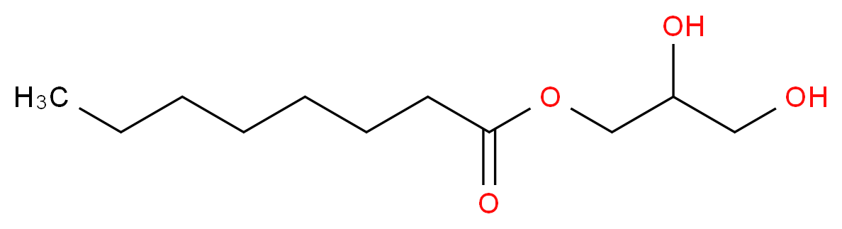 1-Octanoyl-rac-glycerol_分子结构_CAS_502-54-5)