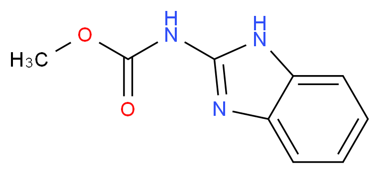 2-benzimidazolecarbamic acid methyl ester_分子结构_CAS_10605-21-7)