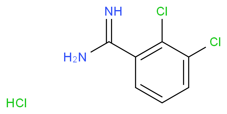 2,3-dichlorobenzene-1-carboximidamide hydrochloride_分子结构_CAS_55154-87-5