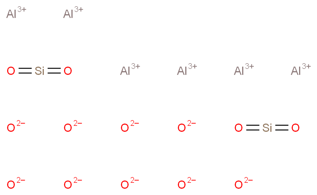 多铝红柱石_分子结构_CAS_1302-93-8)