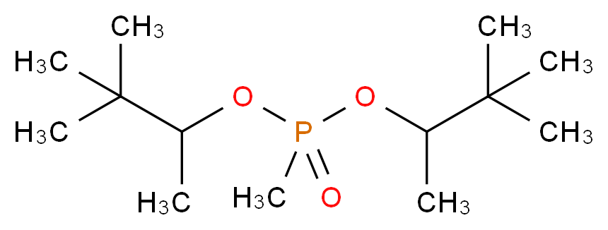 bis(3,3-dimethylbutan-2-yl) methylphosphonate_分子结构_CAS_7040-58-6