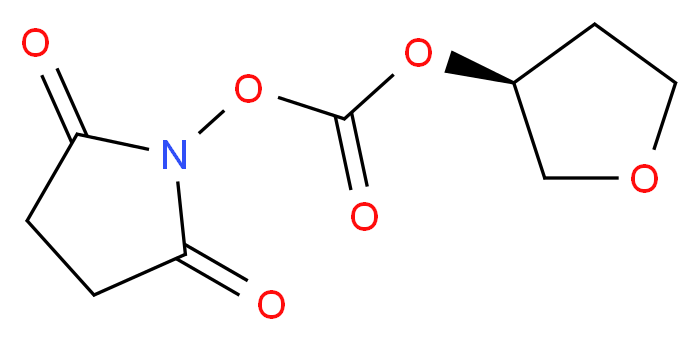 2,5-dioxopyrrolidin-1-yl (3S)-oxolan-3-yl carbonate_分子结构_CAS_138499-08-8